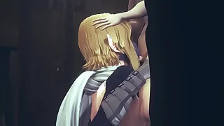 Yaoi Femboy Zelda - Helpmate Handjob and blowjob - Sissy crossdress Japanese Asian Manga Anime Paint  Game Porn Gay